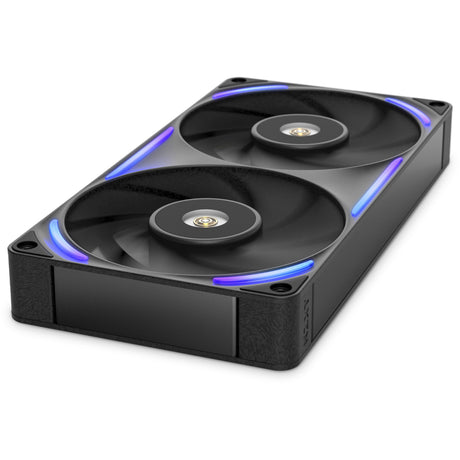 Nzxt f240x rgb case fans (sort, 2 stk, 240 x 120 x 30 mm, pwm)