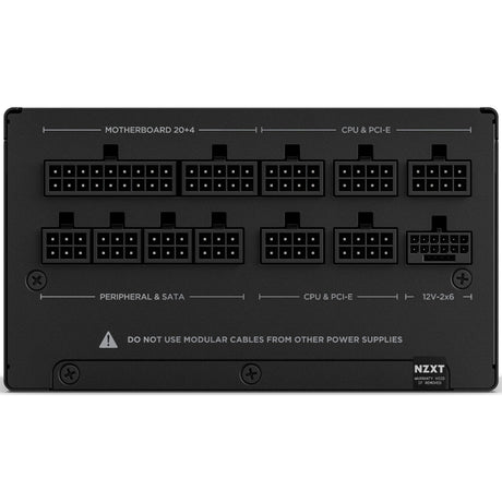 Nzxt c850 gold atx 3.1 modulær 850 watt strømforsyning (sort, 1x 12v-2x6, 3x pcie)