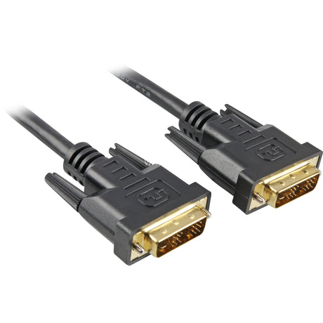 Sharkoon DVI-D kabel (sort, 5 meter, single-link)