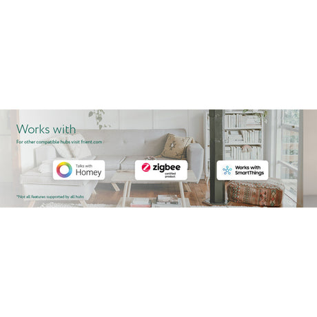 Frient smart din relæ relæ (lys grå, zigbee)