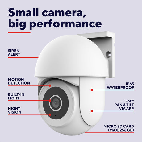 Trust ipcam-3900 360° udendørskamera (hvid, 2,4 eller 5ghz WiFi)