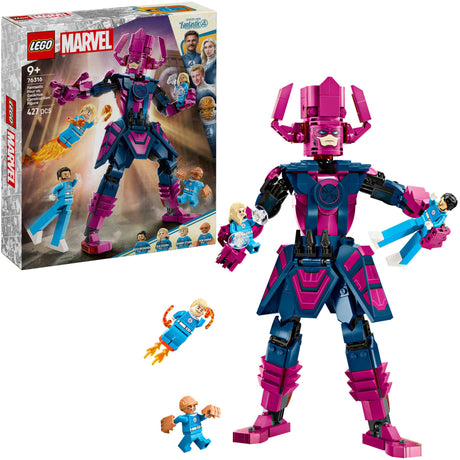 Lego superhelte vidunder 76316 fantastisk fire vs. galactus konstruktionsfigur