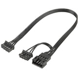 Silverstone shark force 120 kabinet blæser (sort, 120 x 120 x 25 mm, pwm)