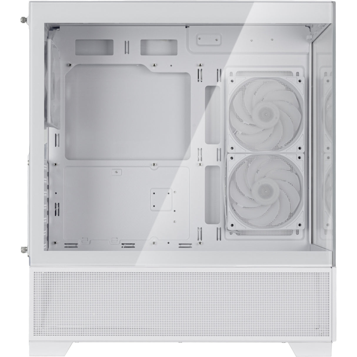 Silverstone lucid 05 mini tårnhus (hvid | 2x USB-A | 1x USB-C | RGB | hærdet glas)