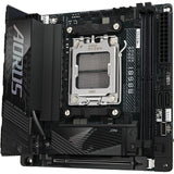 Gigabyte B850i Aorus Pro Socket AM5 bundkort (sort, RAID, 2,5 GB-LAN, Wi-Fi 7, BT, lyd, Mini-ITX)