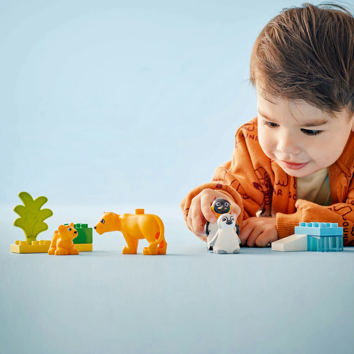 Lego duplo by 10442 familier af vilde dyr: pingviner og løver