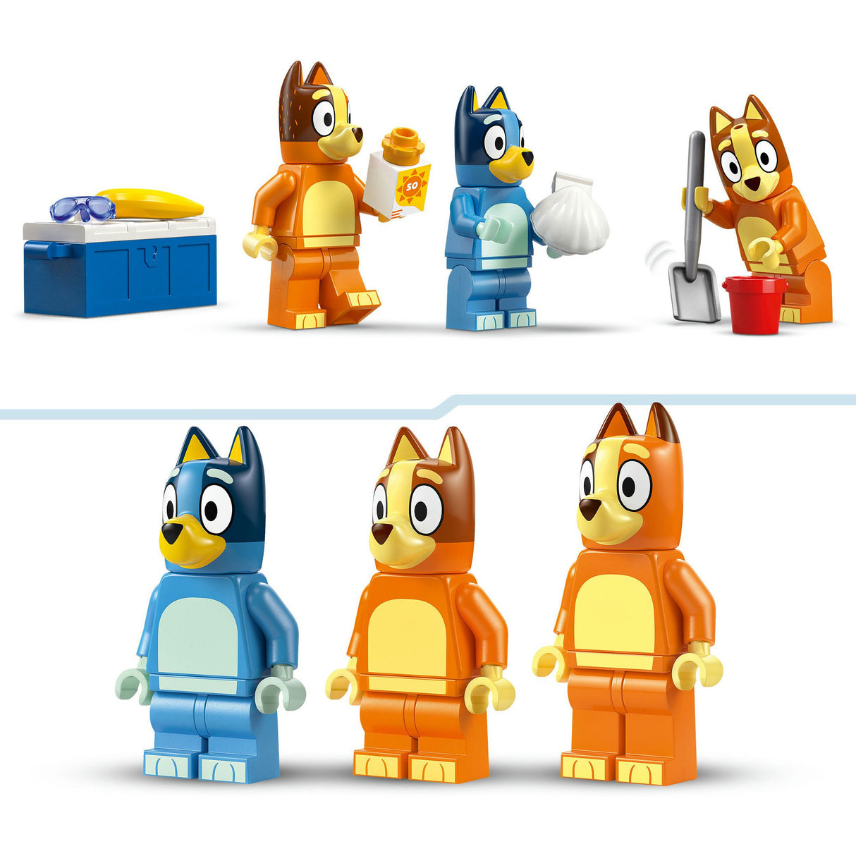 Lego bluey - blueys biltur til stranden byggelegetøj (11202)