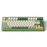 Iqunix og80 camping trådløst mekanisk tastatur (grøn, us-layout (qwerty), cherry mx red, 80% (tkl), rgb-lysdioder, hot-swappable, pbt, 2.4ghz | bluetooth 5.1 | usb-c)