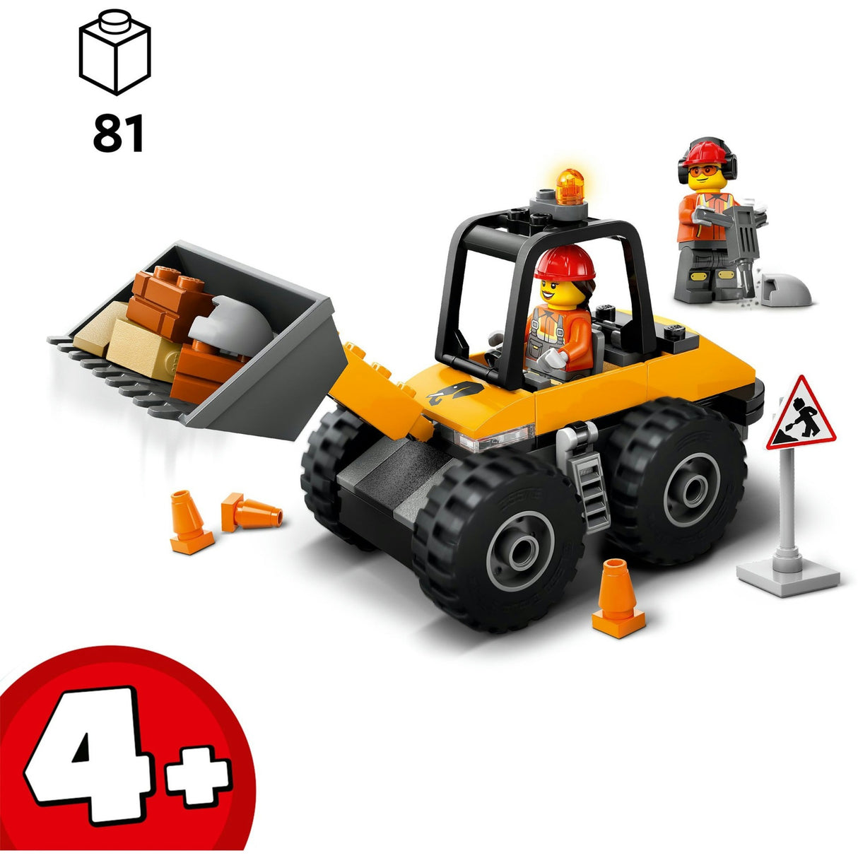 Lego city - gul hjullæsser byggelegetøj (60450)
