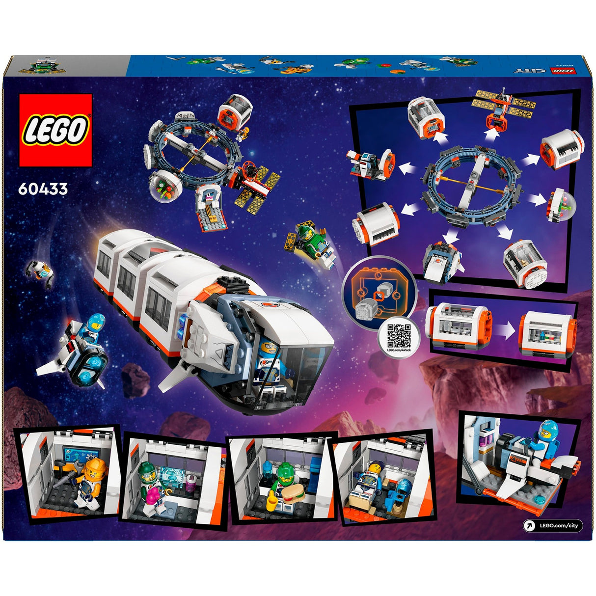 Lego city - modulært rumstationsbyggelegetøj (60433)