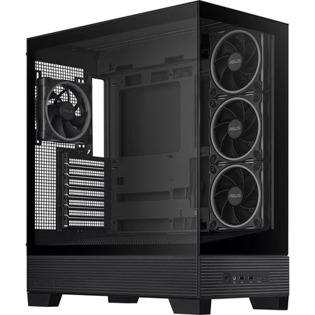 Asus a31 plus midi tårnhus (sort | 2x USB-A | 2x USB-C | hærdet glas)