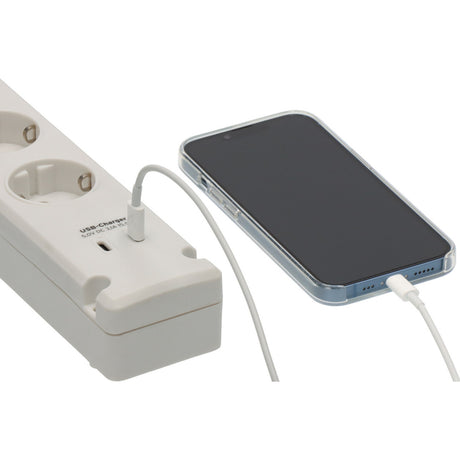 Brennerstuhl Bremounta strømskinne med 2 USB C ladestik | 5-fold | hvid | 3m h05vv-f 3g1.5 - 1150660425