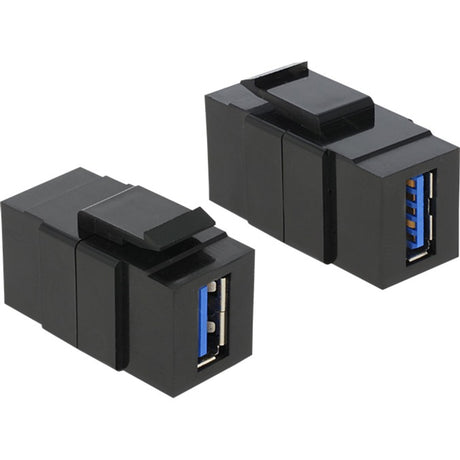 Delock keystone USB 3.0 a hun > USB 3.0 et hun keystone modul (sort)