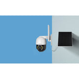 Foscam b4, 100 % trådløst 2k 4mp pan tilt batterikamera (hvid)