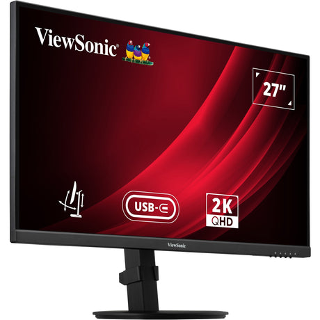 Viewsonic vg2709-2k-mhdu-2 27 skærm (sort, 1x HDMI, 1x skærmport, USB-C, USB-A, USB-B, 100hz)