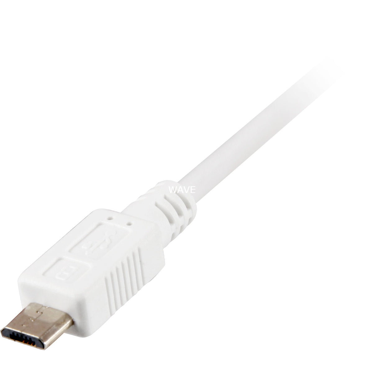 Sharkoon USB-A 2.0 > micro USB-B-kabel (hvidt, 1 meter)