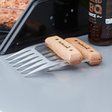 Grillsæt med 2 kødkløer grillbestik (fsc)