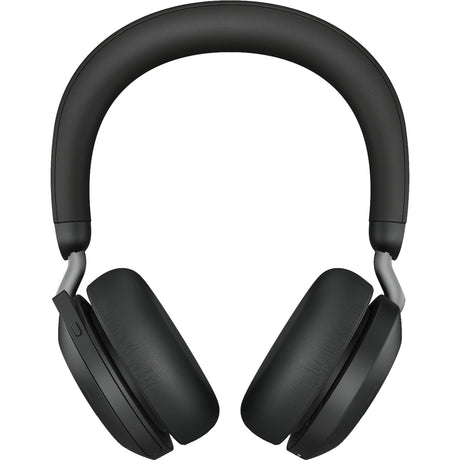 Jabra evolve2 75 on-ear headset (sort, link380c, microsoft teams)