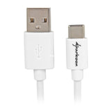Sharkoon USB-A 2.0 - USB-C-kabel (hvidt, 0,5 meter)
