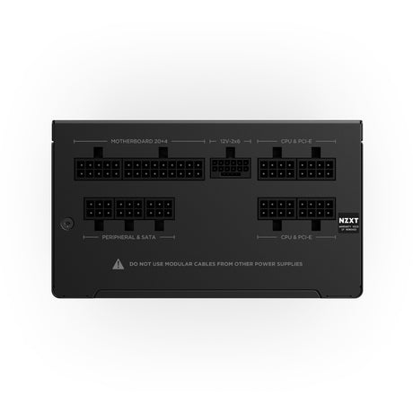 NZXT C750 Gold Core Modular 750 watt strømforsyning (sort, 1x 12V-2x6, 2x PCIe)