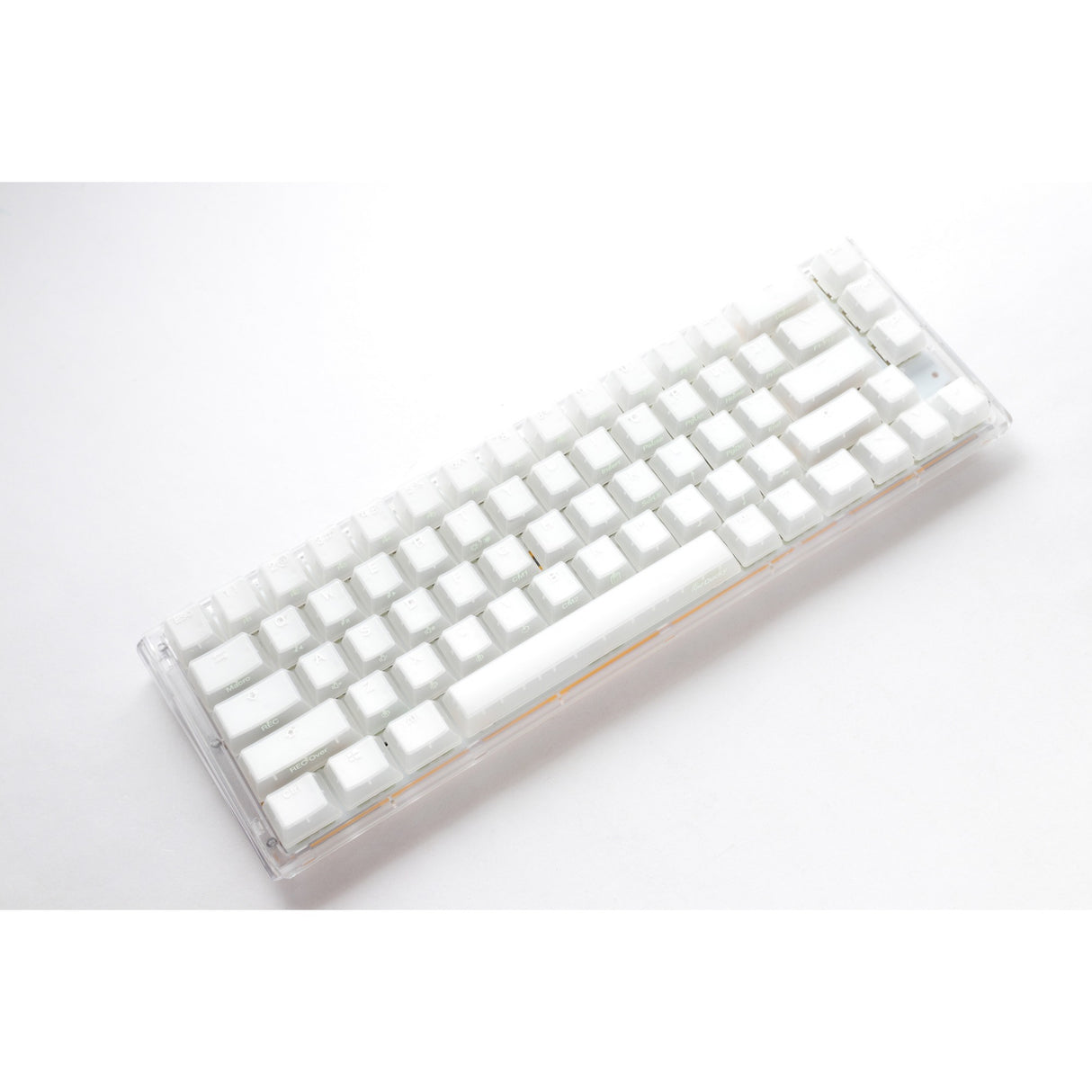 Ducky one 3 sf aura hvid rgb mekanisk tastatur (hvid, us layout (qwerty), cherry mx brown, 65%, abs double shot, hot swap)