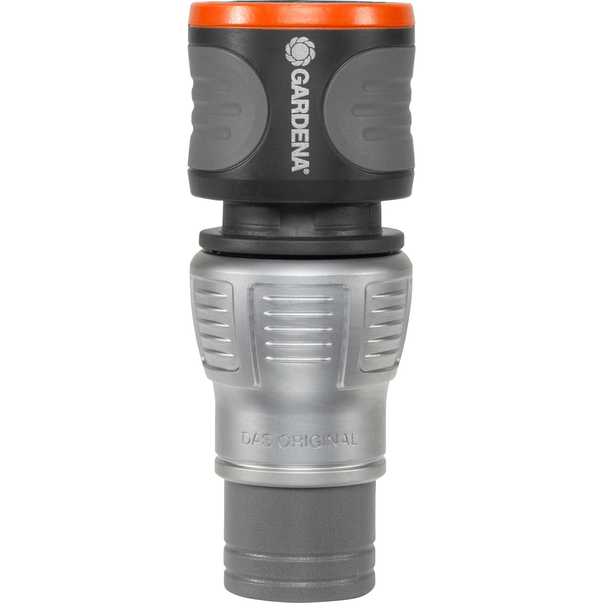 Gardena premium slangetilslutning 13 mm (1 2 ) - 15 mm (5 8 ) (grå sølv, 18255-50)