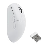 Keychron m2-a24 trådløs mus (hvid, 100 - 30000 dpi, 8000 Hz, 2,4 GHz Bluetooth USB-C)