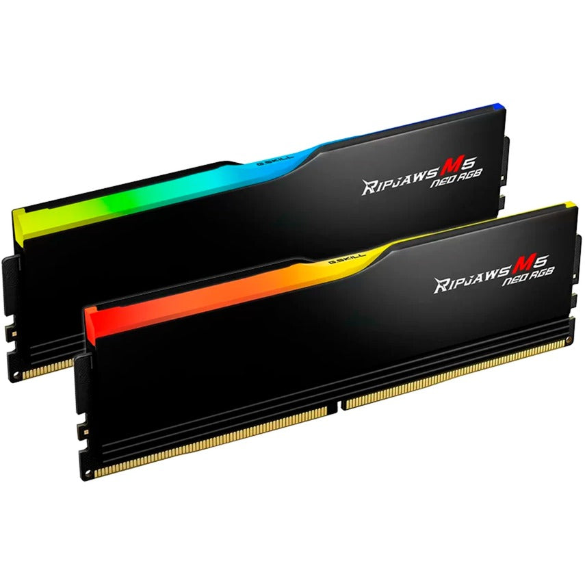 G.skill 32 GB DDR5-6000 RAM-sæt (sort, F5-6000J2836G16GX2-RM5Nr, Ripjaws M5 Neo RGB, AMD Expo)