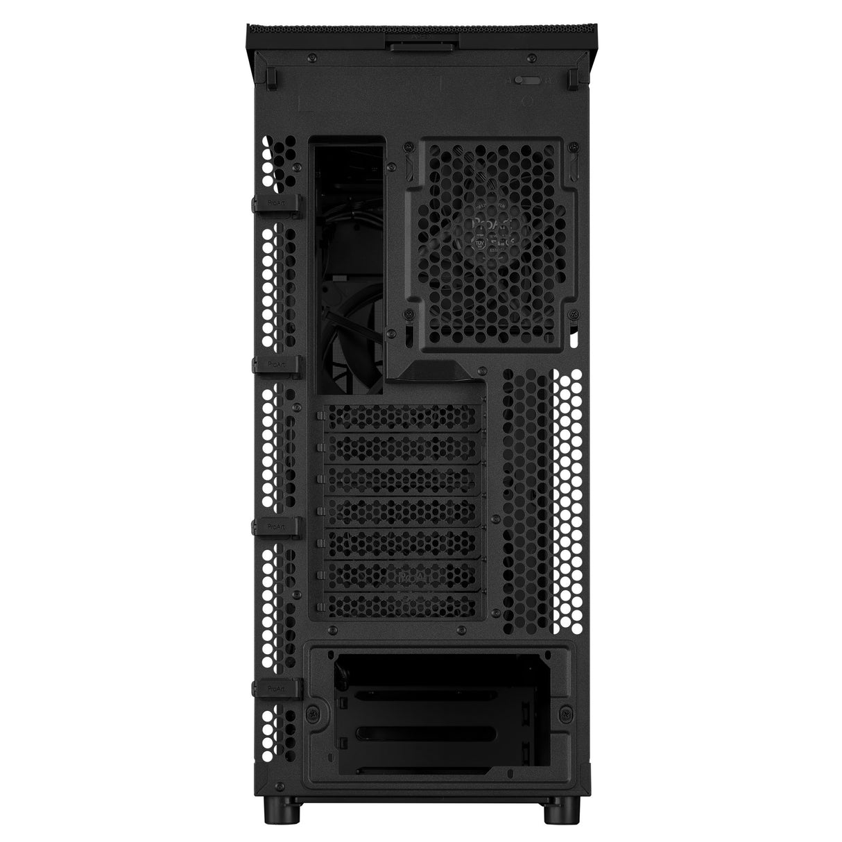 Asus proart pa401 wood edition - metalpanel midi tårnhus (sort | 2x USB-A | 1x USB-C)