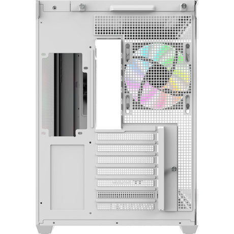 Thermaltake view 380 ws argb sne midi tårnhus (hvid træfarve | 2x USB-A | 1x USB-C | RGB | hærdet glas)