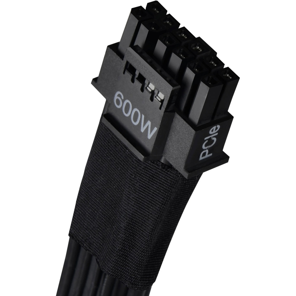 Silverstone 12vhpwr pcie adapterkabel sst-pp14-pcie (sort, 0,55 meter)