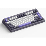 Iqunix og80 lavandin trådløst mekanisk tastatur (lavendel, us-layout (qwerty), cherry mx red, 80% (tkl), hot-swappable, pbt, 2.4ghz | bluetooth 5.1 | usb-c)
