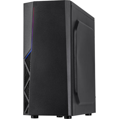 Inter-tech b-02 rgb midi tårnhus (sort | 3x usb-a | rgb | vindue)