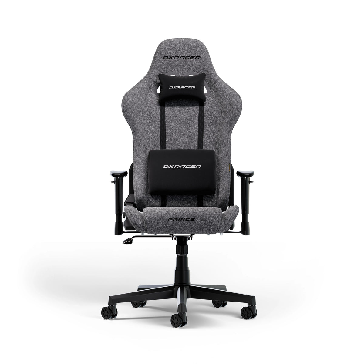 Dxracer prince l gaming stol i gråt stof (grå)