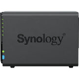 Synology diskstation ds225+ nas (sort, 1x 1GB LAN, 1x 2,5GB LAN, 2x USB 3.2 gen 1)