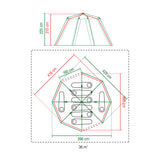 Coleman octagon 8 tent (grijs)