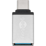 Goobay USB-C USB A OTG Superspeed Adapter (sølv)