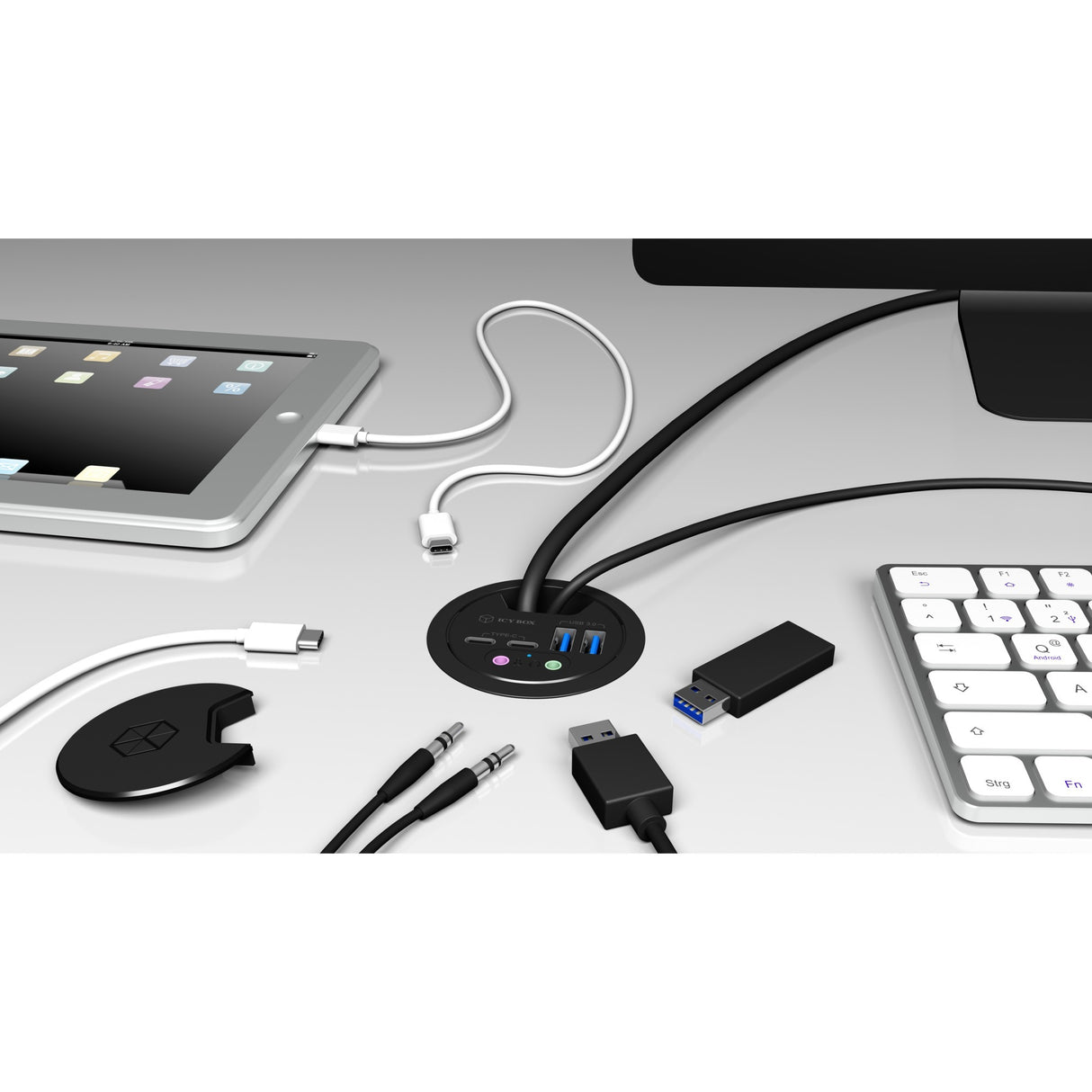 Icy box ib-hub1403b usb hub
