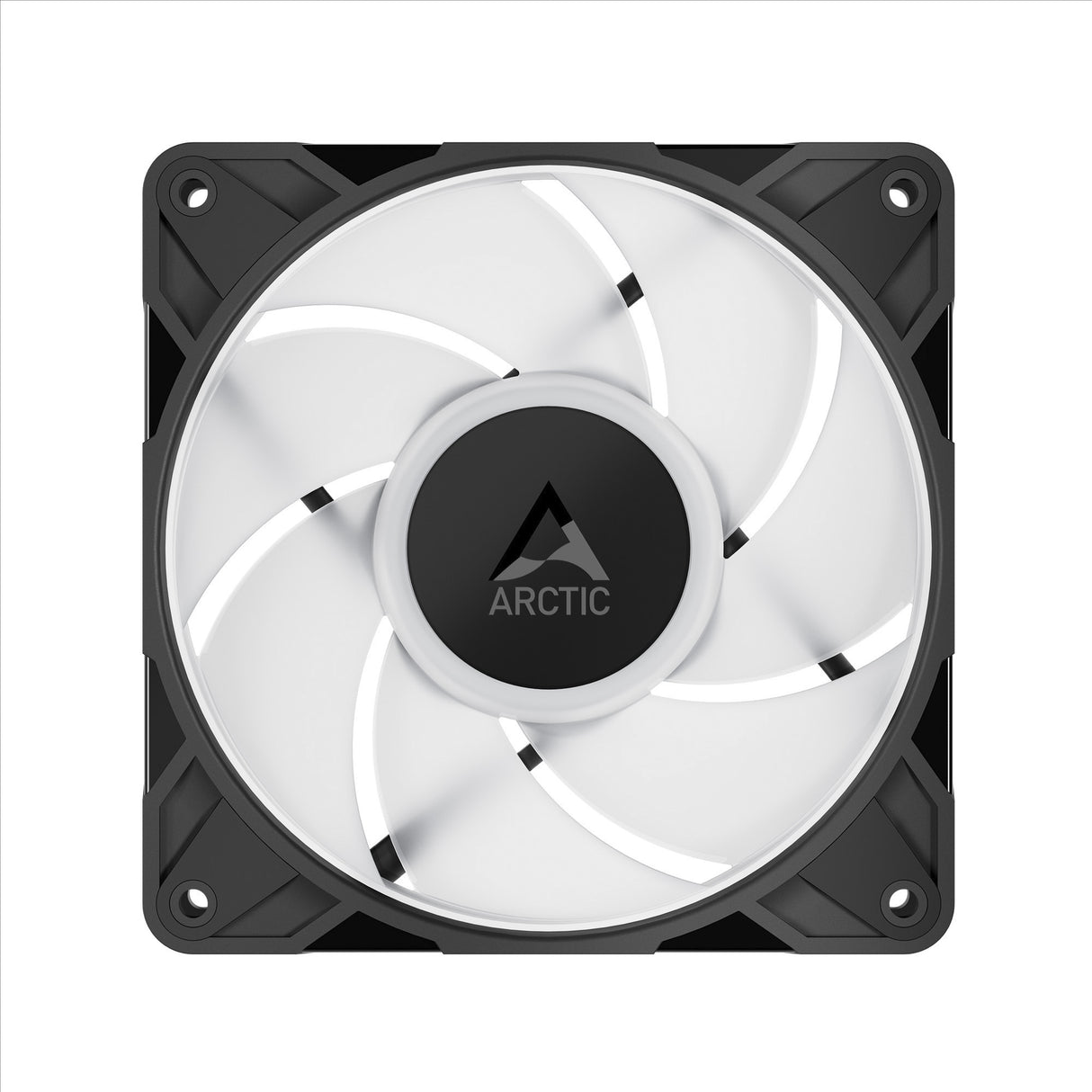 Arctic p12 pro a-rgb kabinet blæser (sort, 120 x 120 x 25 mm, pwm)