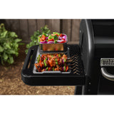 Weber arbejder tilberednings- og serveringssætbeholder (grå rustfrit stål, 2 madbeholdere i rustfrit stål, 2 bakker, 1,8 liter pr. beholder)