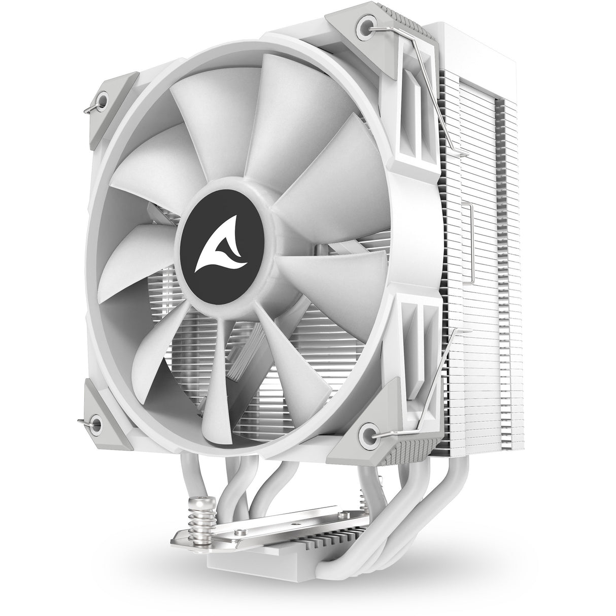 Sharkoon a40 rgb cpu køler (hvid, 4-benet pwm blæserstik)