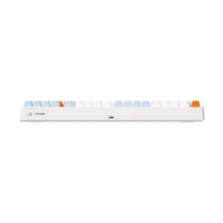 Mchose G98 Pro Orange Blue Snow Tiger Wireless Tri-Mode Custom Mechanical RGB Gaming Keyboard (Blå, US Layout (Qwerty), TTC Snow Tiger, RGB, Hot Swap, Double-Shot PBT, Wireless | Bluetooth | USB-C)