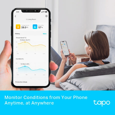 Tp-link tapo t315 smart temperatur- og fugtighedsovervågningssensor