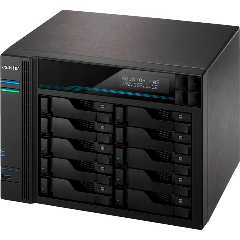Asustor lockerstor 10 pro as7110t nas (sort)