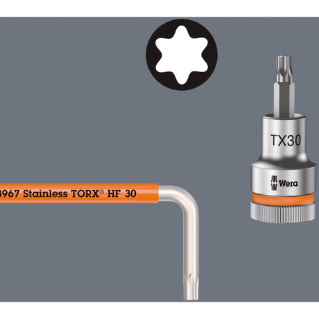 Wera sekskantnøglesæt torx 3967 9 tx sxl multicolour hf rustfri 1 (9-delt, torx t8 til t40)