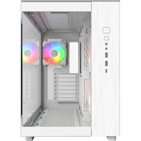 Montech king 65 pro midi tårnhus (hvid | 2x USB-A | 1x USB-C | vindue)