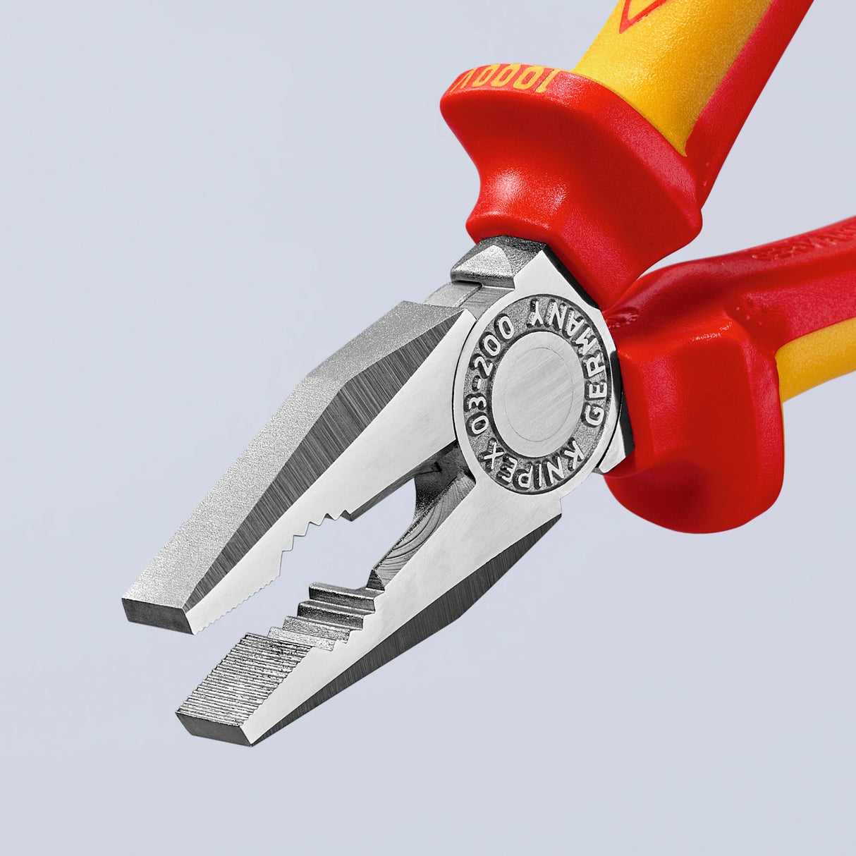 Knipex kombitang 03 06 200 vde kombitang (rød gul, 200mm)