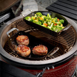 Kamado Joe Karbon Steel Half Moon Pan Set Stegepande