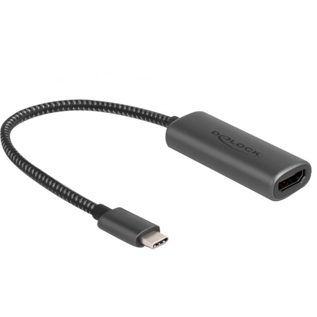 Delock USB-C (han) > HDMI (hun) (DP Alt-tilstand) adapter (grå, 0,2 meter)