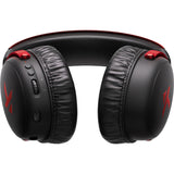 Mchose v9 pro trådløst over-ear gaming headset (sort rød, pc laptop playstation switch smartphone, 2,4 g bluetooth kabelført type-c)